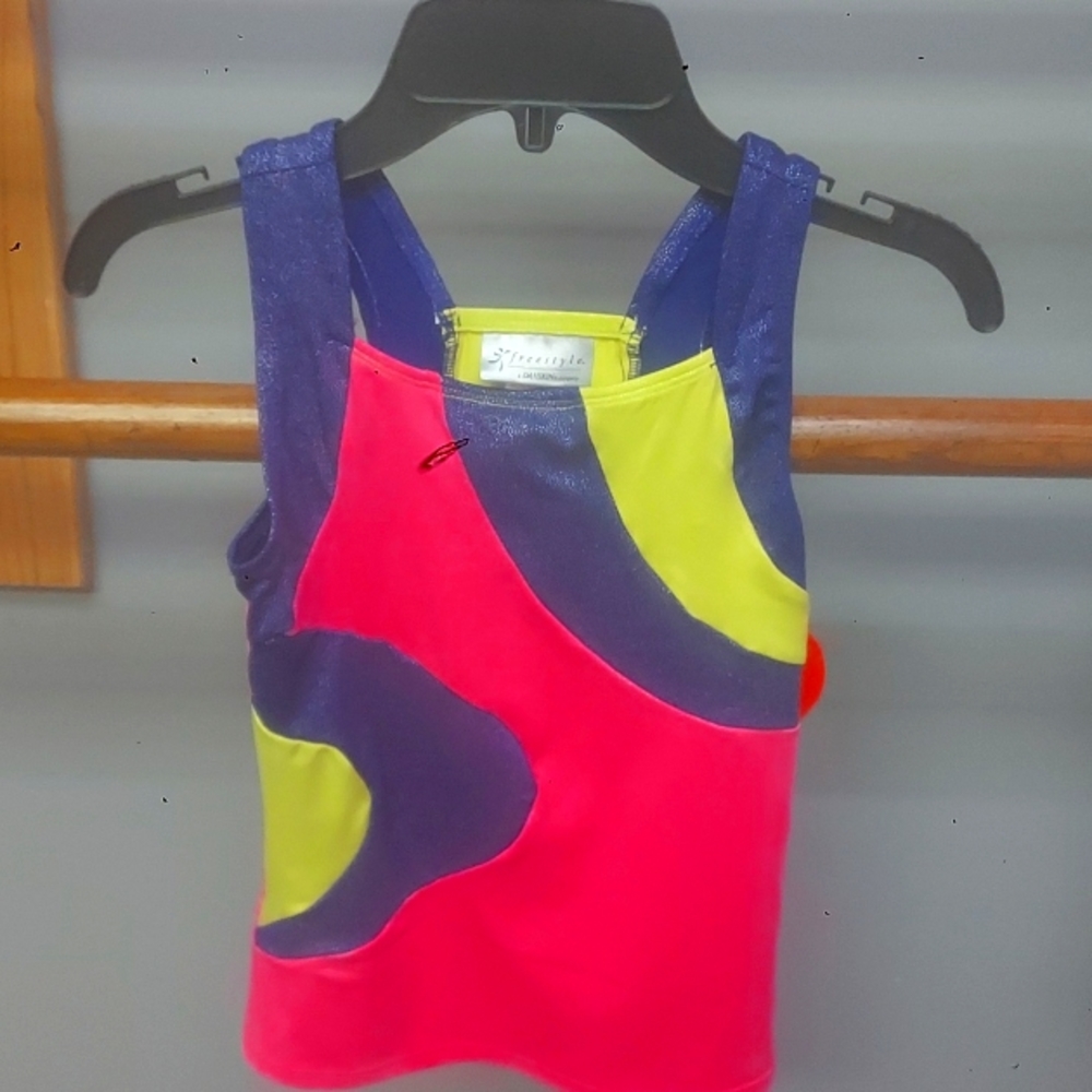 Child 7/8 multi color workout tank top